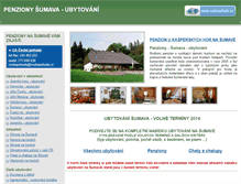 Tablet Screenshot of penziony-sumava-ubytovani.cz